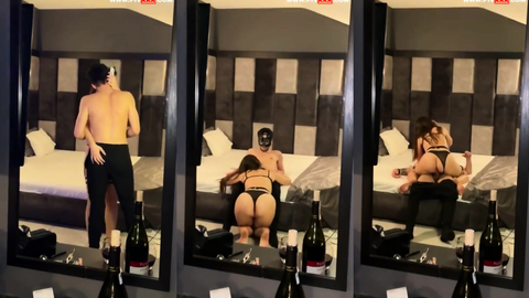 Otel Odasında Maskeli Escort ile Seks Yapıyorlar