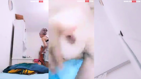 Türbanlı Üniversiteli Çıtır Parmaklıyor Tango