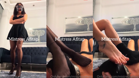 SENİN İÇİN, BU SİYAH NAYLON ÇORAPLARI SAATLERCE BEKLETTİM • Mistress Afitap