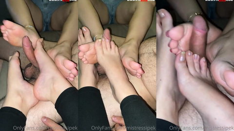 Hem eğlendik hem footjob yaptık • Mistress İpek