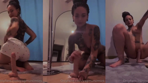 Yağmur şimşek dildo show 3