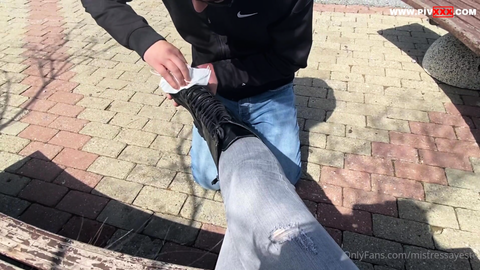 Worship my superior feet in public! 2