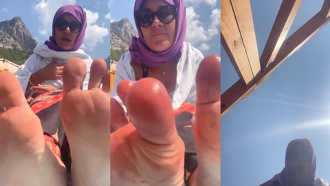 Yine türban taktım