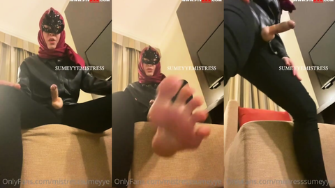 Licking feet, sucking dick, being fucked